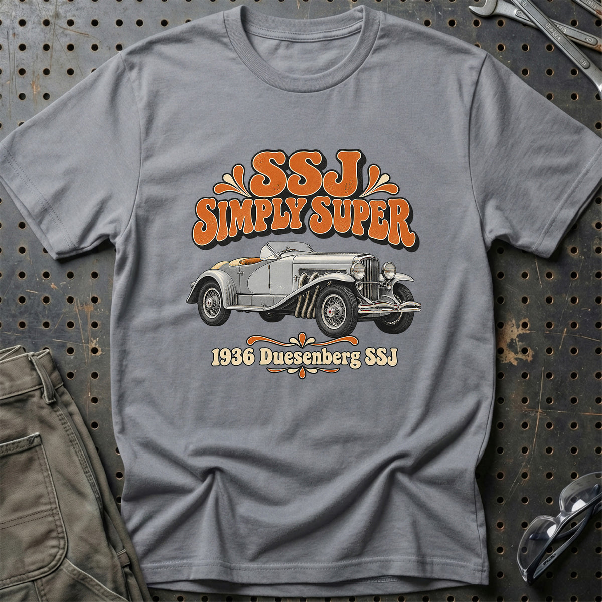 
Duesenberg SSJ 1936 – SSJ Simply Super T-Shirt – Grå Sport