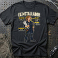 Elinstallatør – Anatomi T-Shirt – Sort