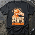 
Én bolt fra fyraften – Den sidder fast – Unisex T-Shirt – Sort