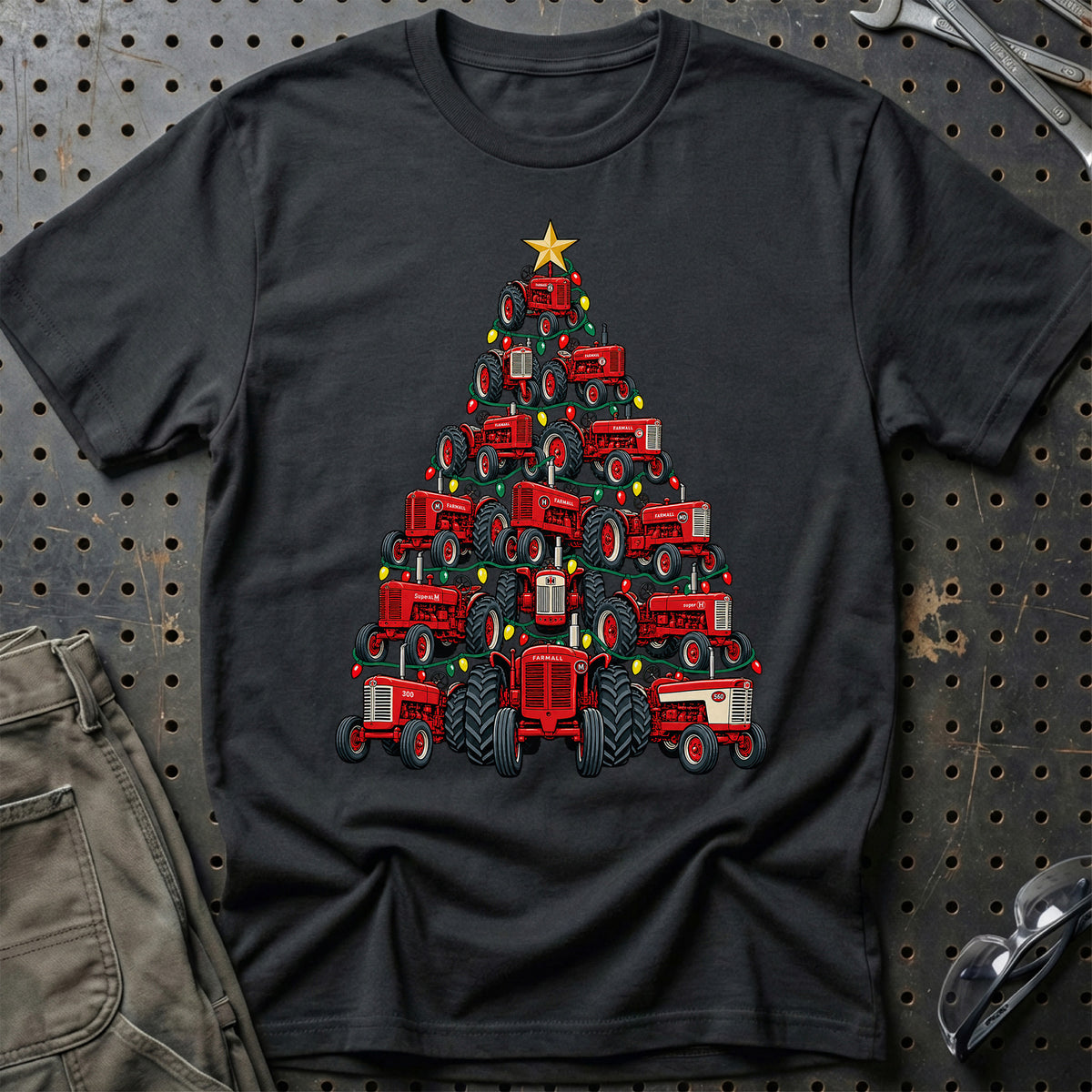Farmall Juletræ T-Shirt – Sort