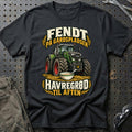 
Fendt på gårdspladsen havregrød til aften – Illustration – Unisex T-Shirt – Sort