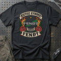 Fendt Rigtige Kvinder Kører – Roser og Flammer T-Shirt – Sort