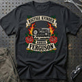 Ferguson Rigtige Kvinder Kører – Roser og Flammer T-Shirt – Sort