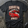 
Ferrari F40 – 40 Years Anniversary 2027 T-Shirt – Sort