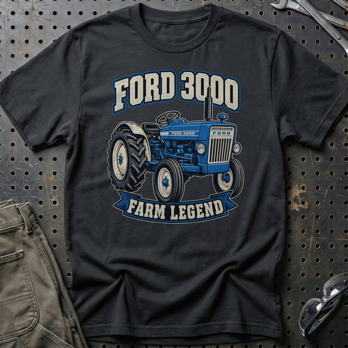 Ford 3000 – Farm Legend T-Shirt – Sort