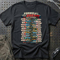 
Formula 1 2027 Race Calendar – Winding Road Unisex T-Shirt – Sort