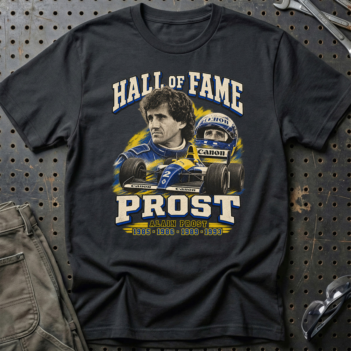 
Formula 1 Alain Prost – Hall of Fame Unisex T-Shirt – Sort