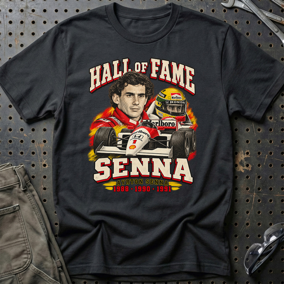 
Formula 1 Ayrton Senna – Hall of Fame Unisex T-Shirt – Sort