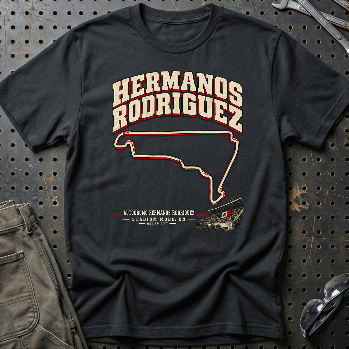 
Formula 1 Hermanos Rodríguez – Stadium Mode: On Unisex T-Shirt – Sort