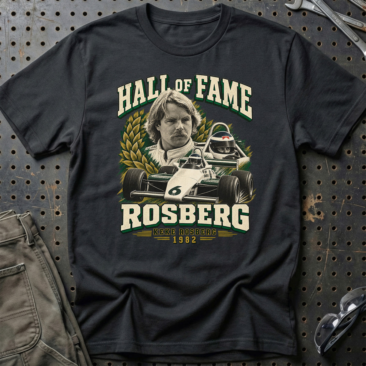 
Formula 1 Keke Rosberg – Hall of Fame Unisex T-Shirt – Sort