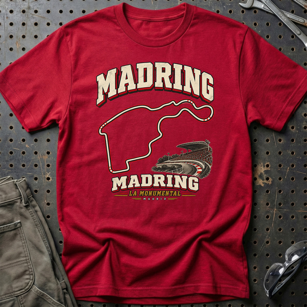 
Formula 1 Madring – La Monumental Unisex T-Shirt – Rød