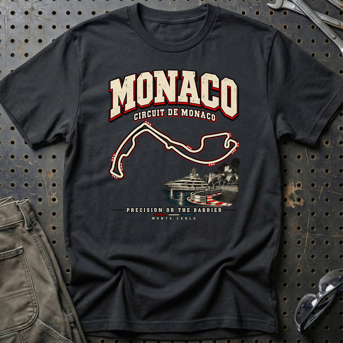 
Formula 1 Monaco – Precision or the Barrier Unisex T-Shirt – Sort