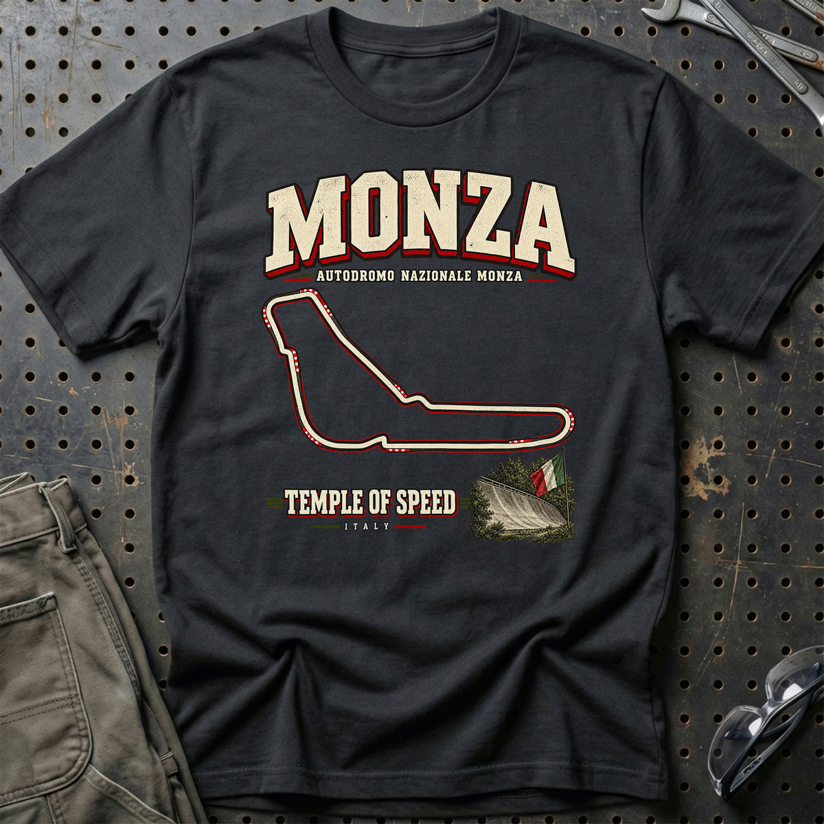 
Formula 1 Monza – Temple of Speed Unisex T-Shirt – Sort