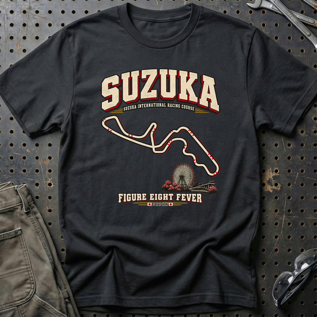 
Formula 1 Suzuka – Figure Eight Fever Unisex T-Shirt – Sort