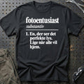 
Fotoentusiast – Ordbog – Unisex T-Shirt – Sort