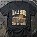 Gamle biler – Gode historier T-Shirt-Beklædning-Volvo-Sort-S-Garage Culture Shop- garage - man cave - merchandise