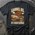 Gammel bil – Nye undskyldninger T-Shirt-Beklædning-Garage Culture-Sort-S-Garage Culture Shop- garage - man cave - merchandise