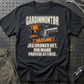 Gardinmontør – Jeg Ordner Det, Din Mand Prøvede At Fikse T-Shirt – Sort