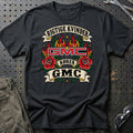 GMC Rigtige Kvinder Kører – Roser og Flammer T-Shirt – Sort
