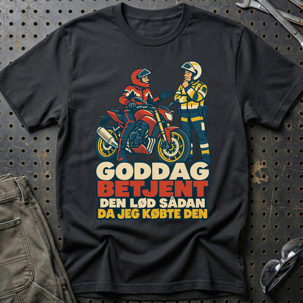 
Goddag betjent den lød sådan da jeg købte den – Retro – Unisex T-Shirt – Sort