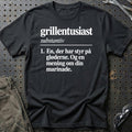 
Grillentusiast – Ordbog – Unisex T-Shirt – Sort
