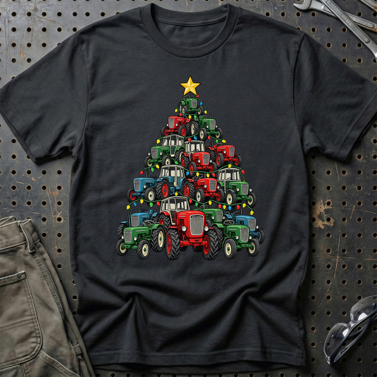 Güldner Juletræ T-Shirt – Sort