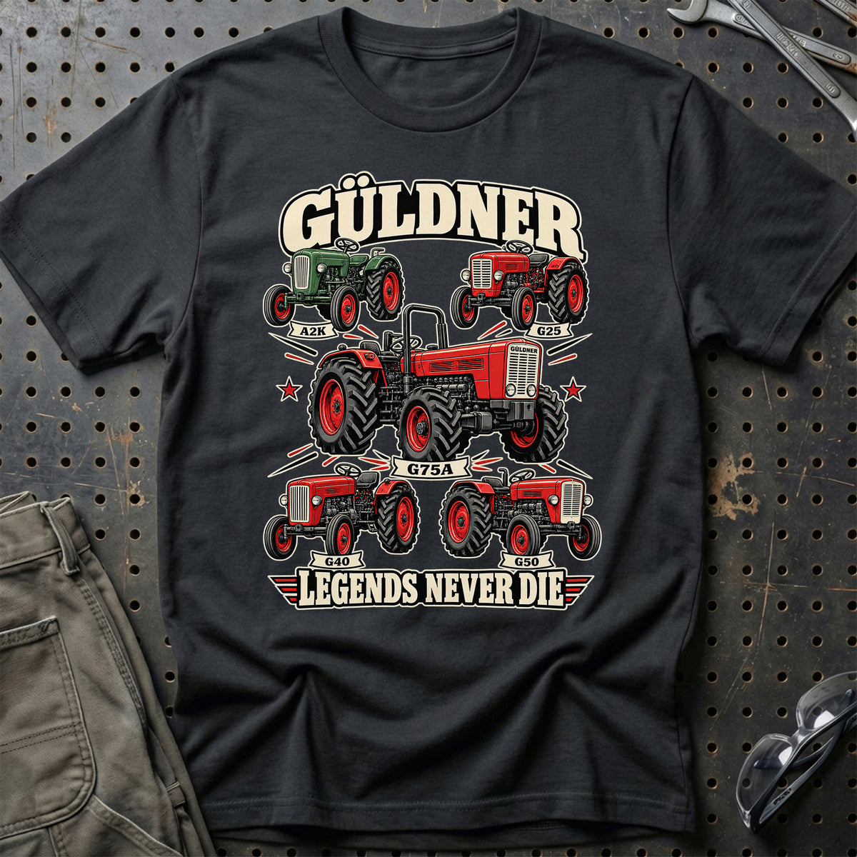 Güldner Legends Never Die T-Shirt – Sort