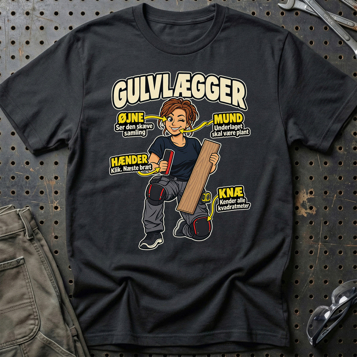 Gulvlægger – Anatomi T-Shirt – Sort