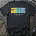 
Handymand – Handymandium – Unisex T-Shirt med tryk foran, farve: Sort