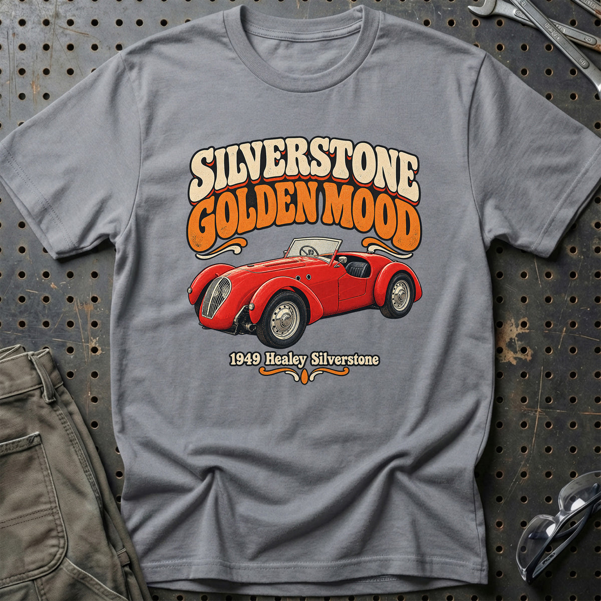 
Healey Silverstone 1949 – Silverstone Golden Mood T-Shirt – Grå Sport