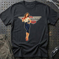 Hillman Retro Pinup T-Shirt – Sort