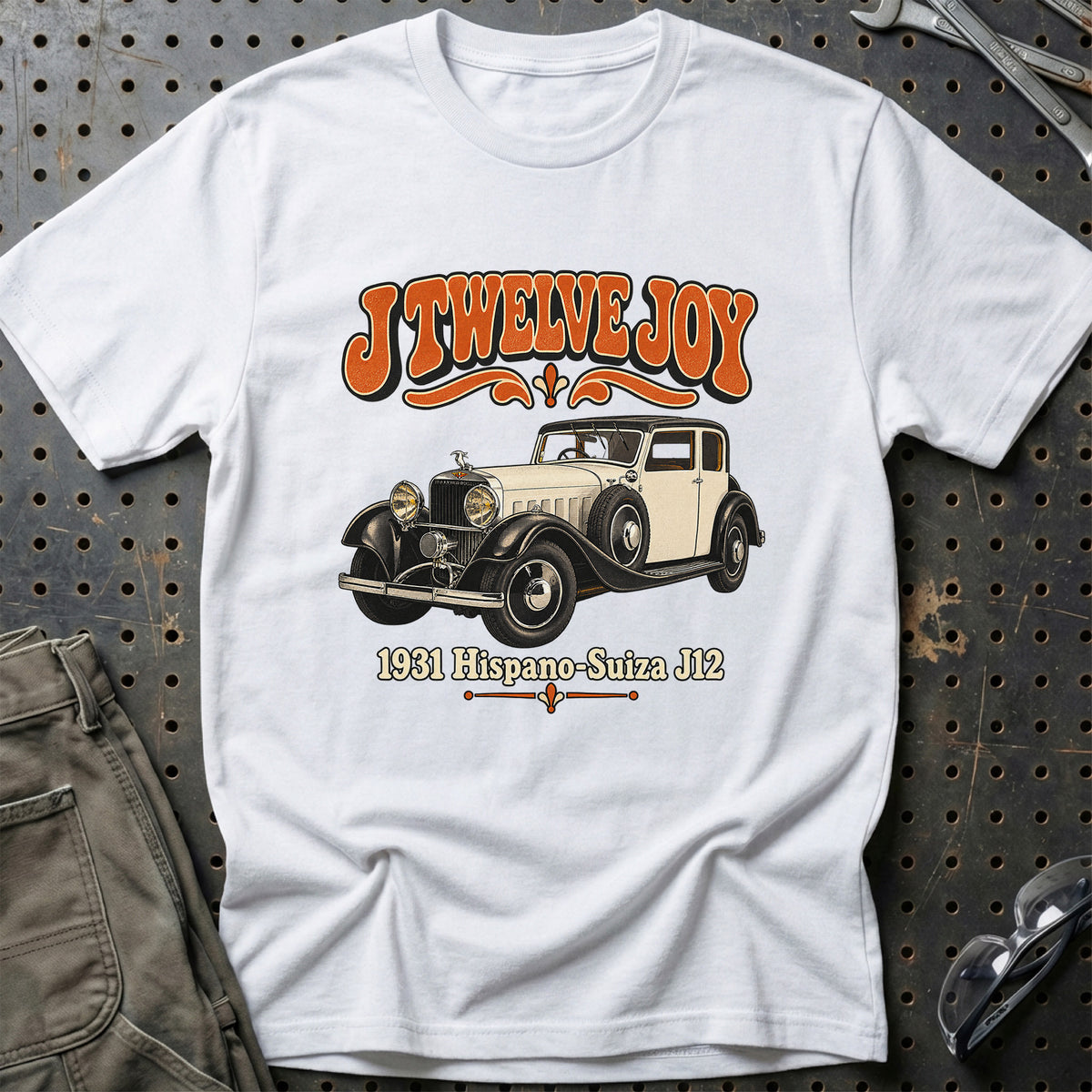 
Hispano-Suiza J12 1931 – J Twelve Joy T-Shirt – Hvid