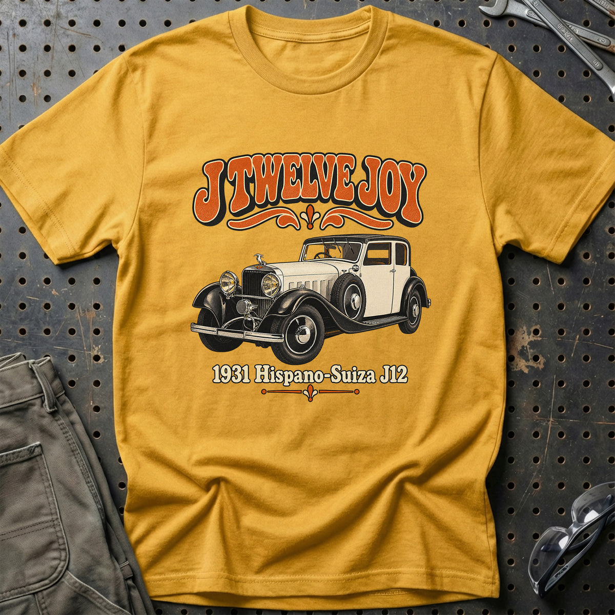 
Hispano-Suiza J12 1931 – J Twelve Joy T-Shirt – Guld