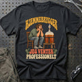 
Hjemmebrygger – Hjemmebrygger jeg venter professionelt – Unisex T-Shirt med tryk foran, farve: Sort