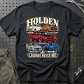 Holden Legends Never Die T-Shirt – Sort