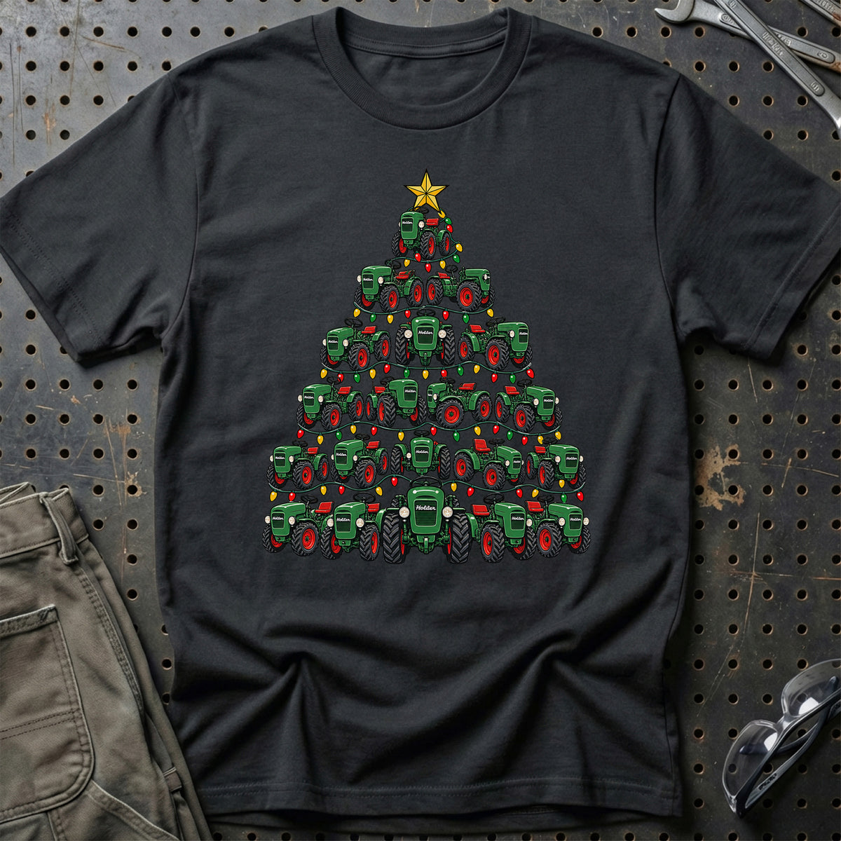 Holder Juletræ T-Shirt – Sort