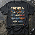 
Honda Civic – Generations of Legends T-Shirt – Sort