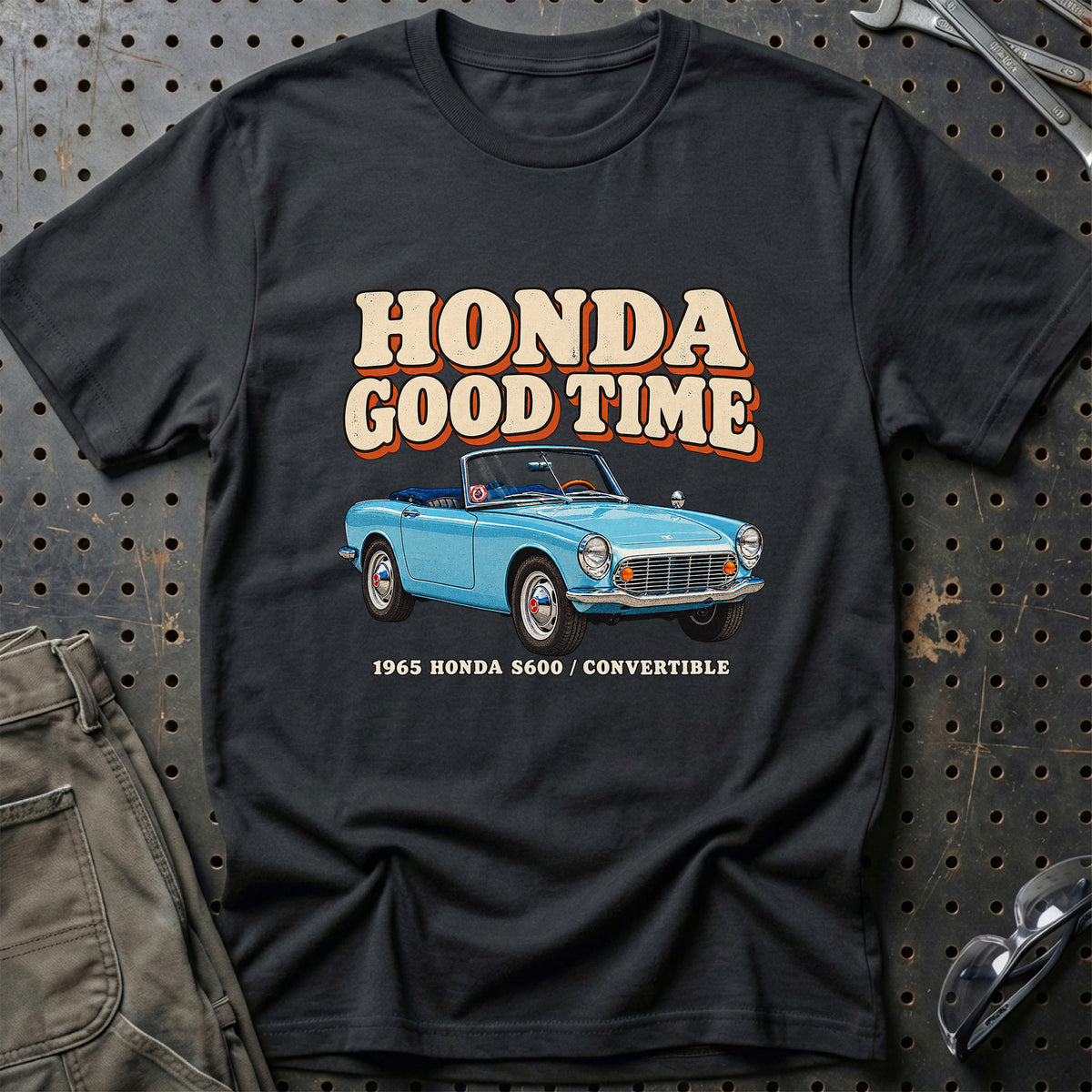 
Honda S600 Convertible 1965 – Honda Good Time T-Shirt – Sort
