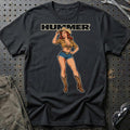 Hummer Cowboy Pinup T-Shirt – Sort