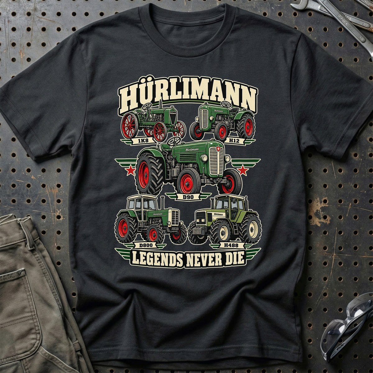 Hürlimann Legends Never Die T-Shirt – Sort