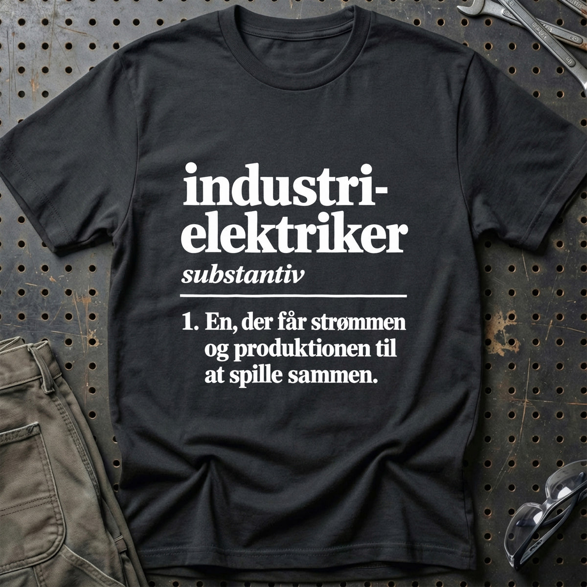 
Industrielektriker – Definition T-Shirt – Sort