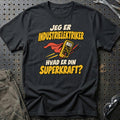 
Industrielektriker – Hvad er din superkraft? – Unisex T-Shirt – Sort