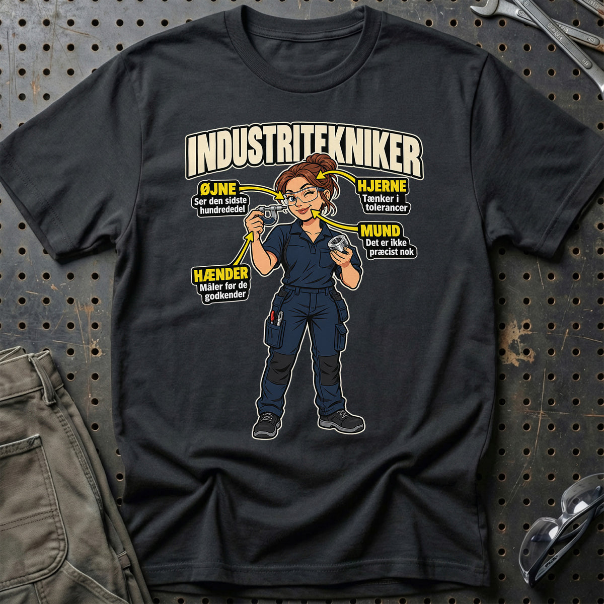 Industritekniker – Anatomi T-Shirt – Sort