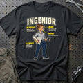 Ingeniør – Anatomi T-Shirt – Sort