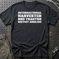 International Harvester – Rød Traktor – Rigtigt Arbejde T-Shirt – Sort