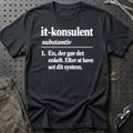 
IT-konsulent – Definition T-Shirt – Sort