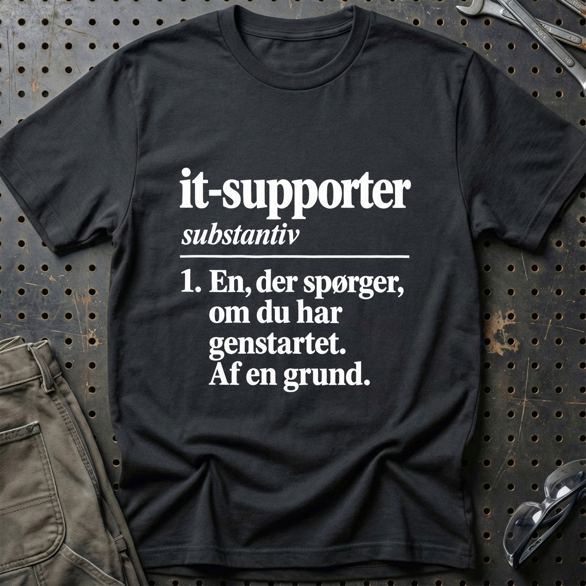 
IT-supporter – Definition T-Shirt – Sort
