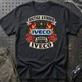 Iveco Rigtige Kvinder Kører – Roser og Flammer T-Shirt – Sort