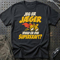 
Jæger – Hvad er din superkraft? – Unisex T-Shirt – Sort
