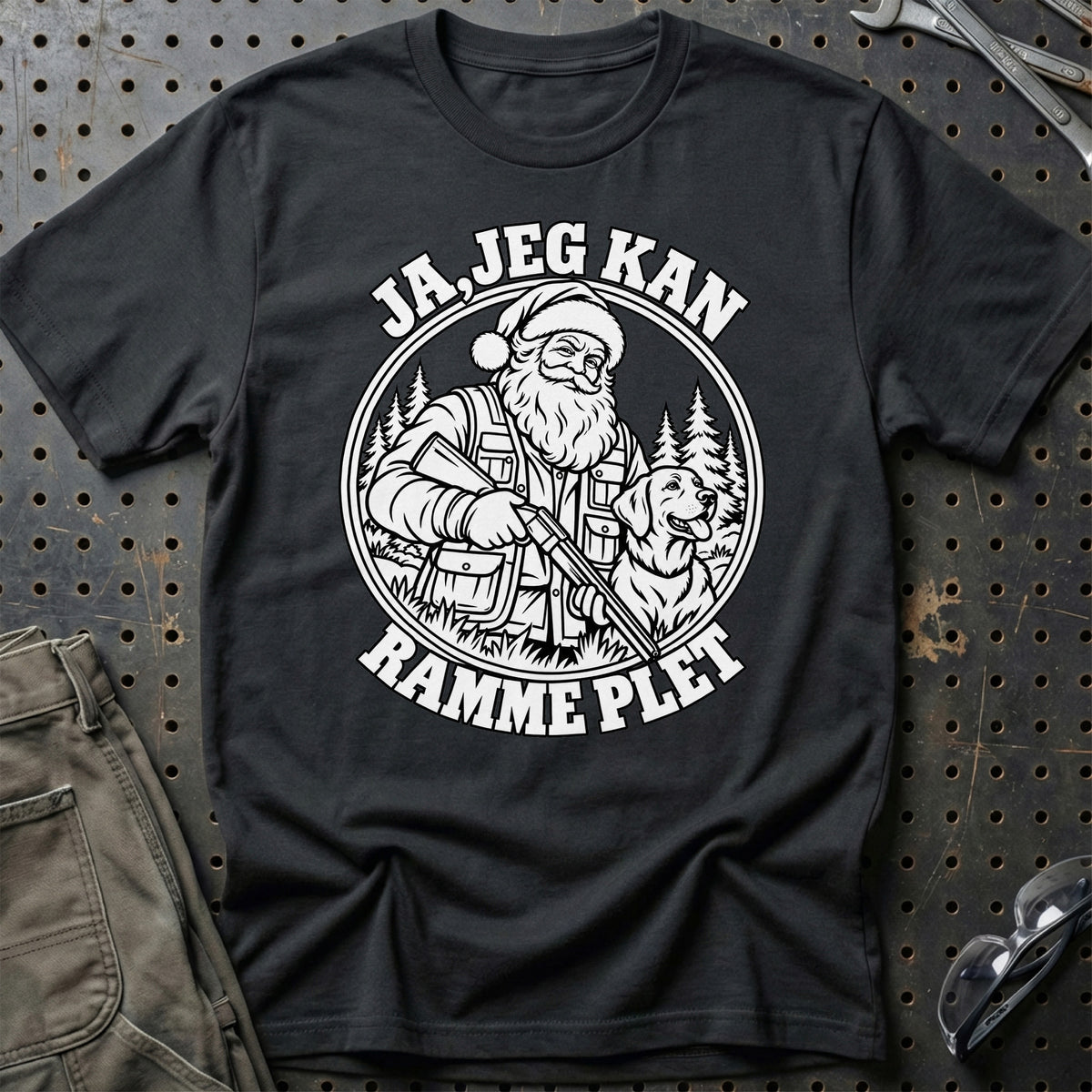 
Jæger – Julemanden kan ramme plet – Unisex T-Shirt – Sort